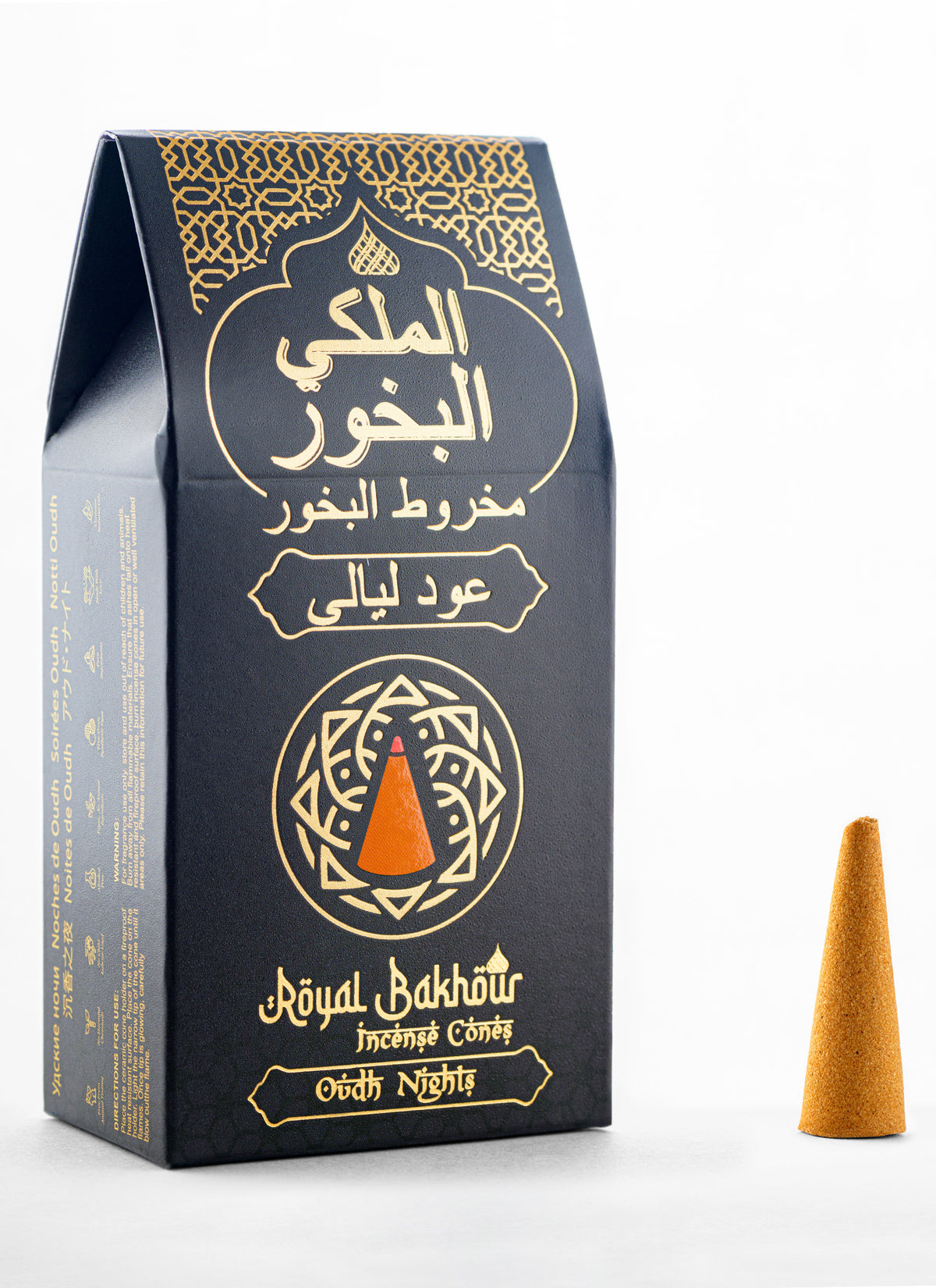 Royal Bakhour Oudh Nights Incense Cones – 30 Pieces
