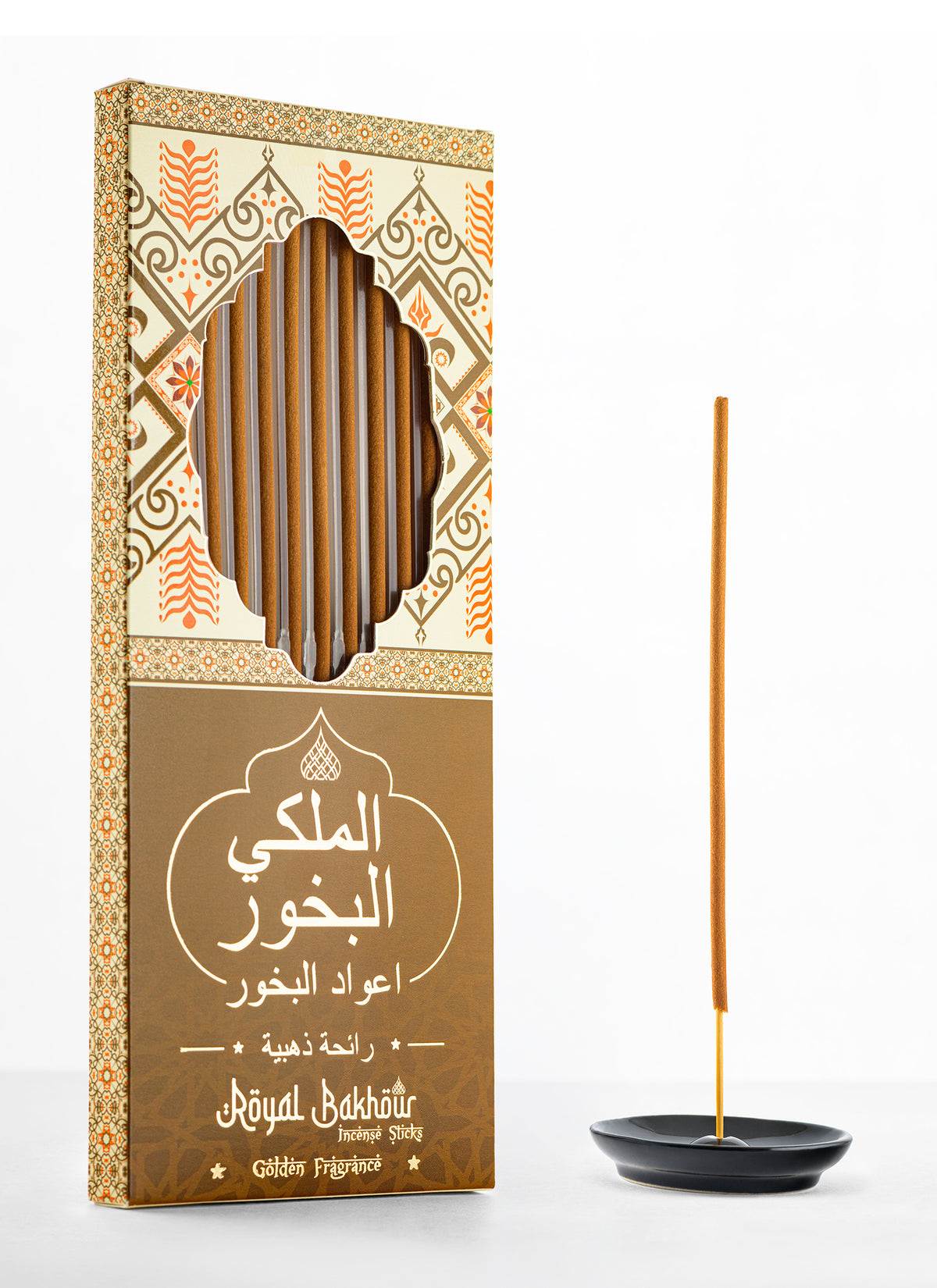 Royal Bakhour The Golden Fragrance Premium Incense Sticks – 12 Pieces