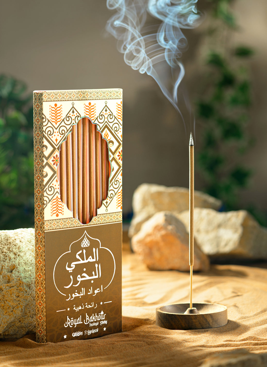 Royal Bakhour The Golden Fragrance Premium Incense Sticks – 12 Pieces