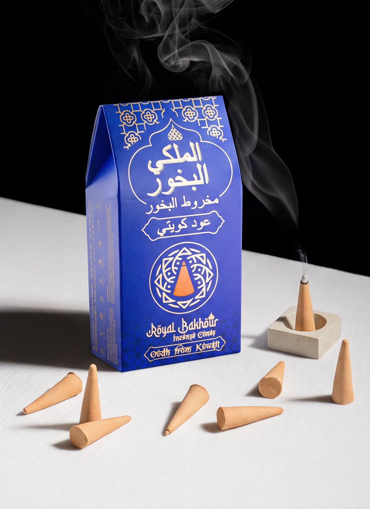 Royal Bakhour Oudh from Kuwait Incense Cones – 30 Pieces