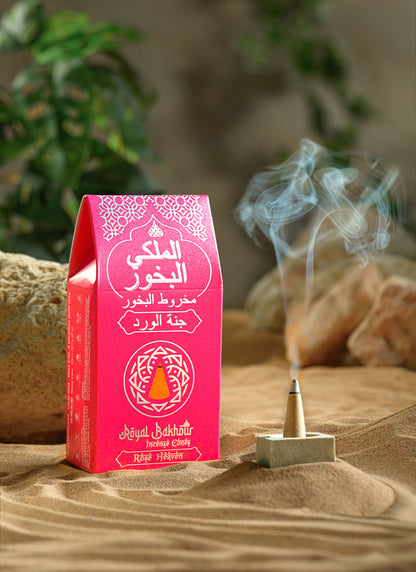 Royal Bakhour Rose Heaven Incense Cones – 30 Pieces product image 2