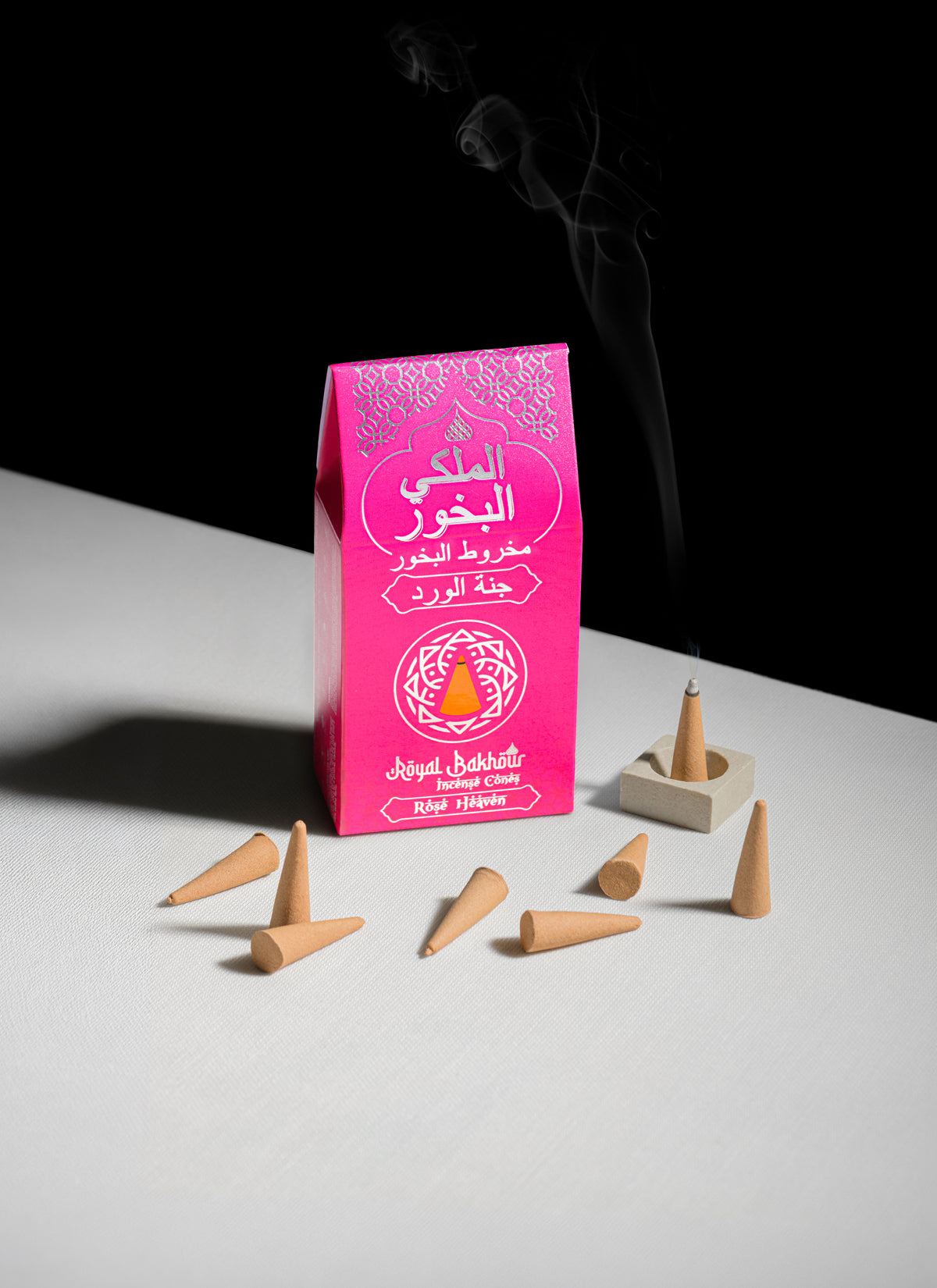 Royal Bakhour Rose Heaven Incense Cones – 30 Pieces product image 3