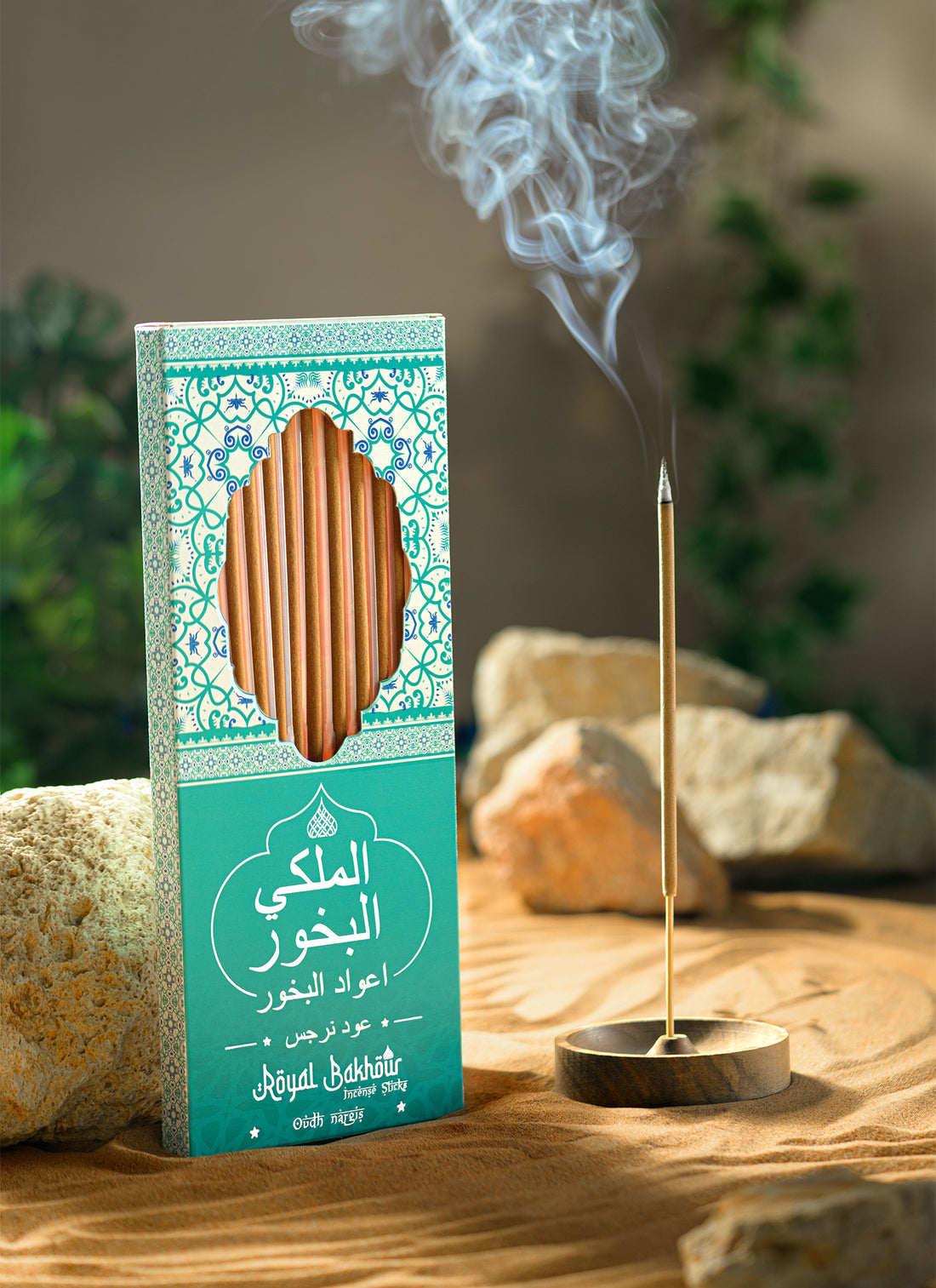 Royal Bakhour Oudh Nargis Premium Incense Sticks – 12 Pieces product image 2
