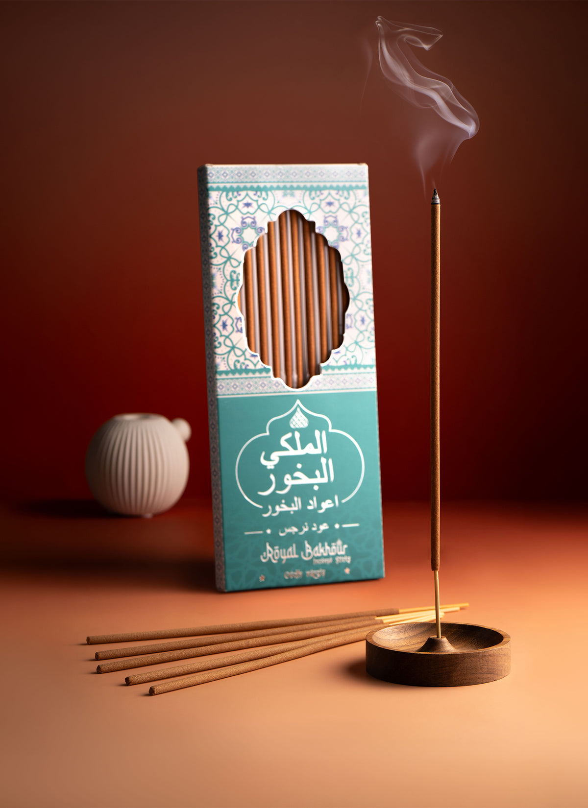 Royal Bakhour Oudh Nargis Premium Incense Sticks – 12 Pieces product image 3